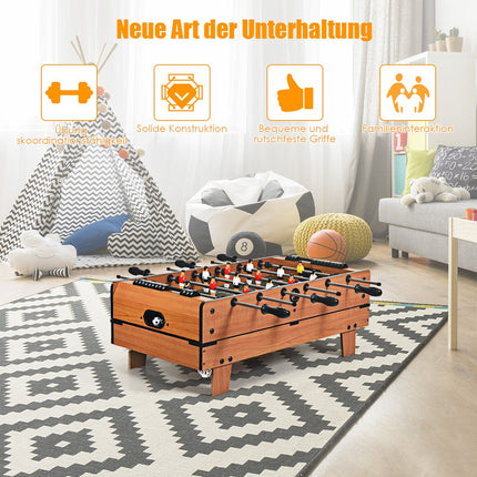 4-in-1 Game Table: Foosball, Billiards, Table Tennis, Hockey