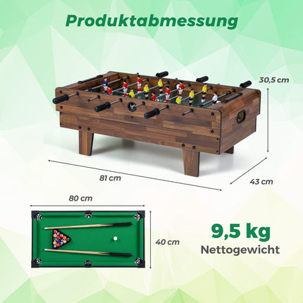 4-in-1 Game Table: Foosball, Pool, Air Hockey, Ping Pong