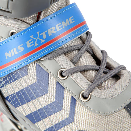 4-in-1 Grey/Blue Inline & Hockey Ice Skates, Size L (39-43)