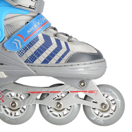4-in-1 Inline & Ice Skates, Grey/Blue, Size S (29-33)