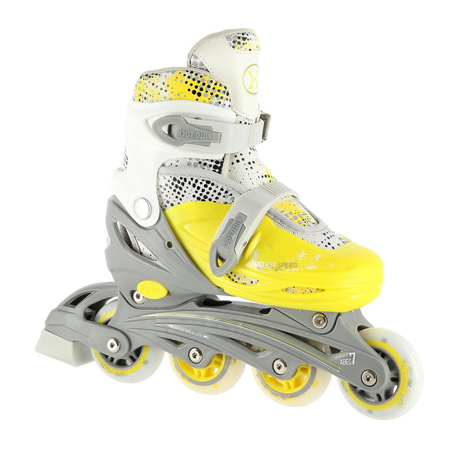 4-in-1 Inline/Ice Skates, Lime, Size S (31-34)