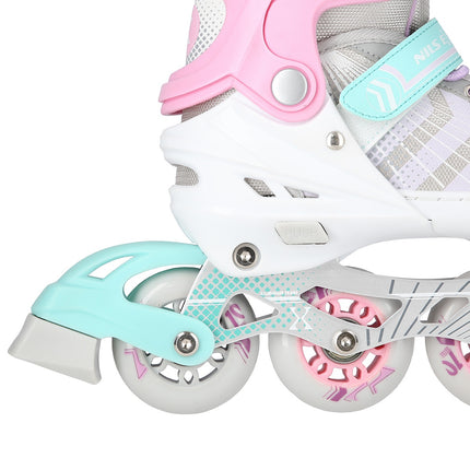 4-in-1 Inline & Ice Skates, Pink, Size M (34-38)