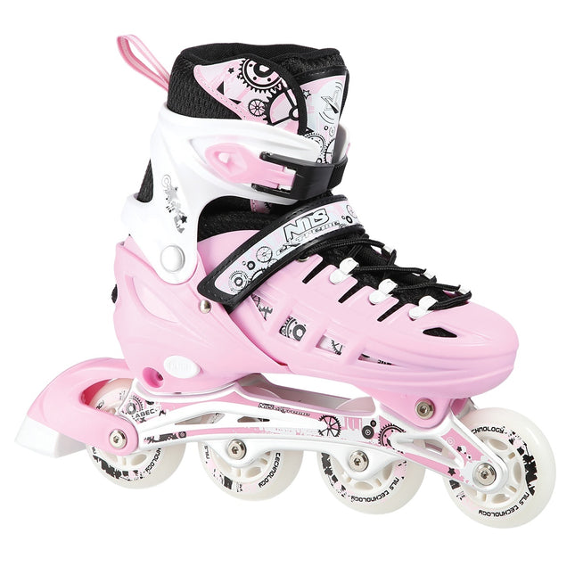 4-in-1 Inline/Ice Skates, Pink, Size S (31-34)