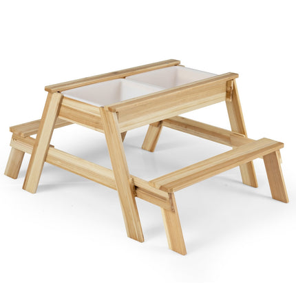 4-in-1 Kids Play Table with Storage & Removable Lid