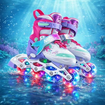 4-in-1 Kids Skates Set, Adjustable Size M (35-38)