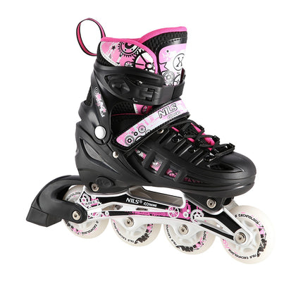 4-in-1 Pink LED Inline/Ice Skates, Size L (39-42)