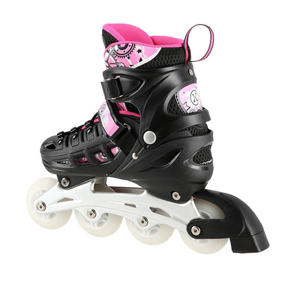 4-in-1 Pink LED Inline/Ice Skates, Size L (39-42)