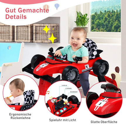 4 in 1 baby walker folding baby walker with adjustable height red