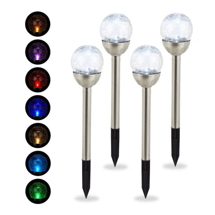 4-pack solar lamps