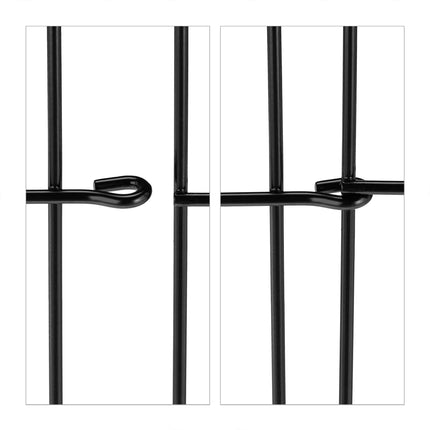 4-part flower bed fence in metal