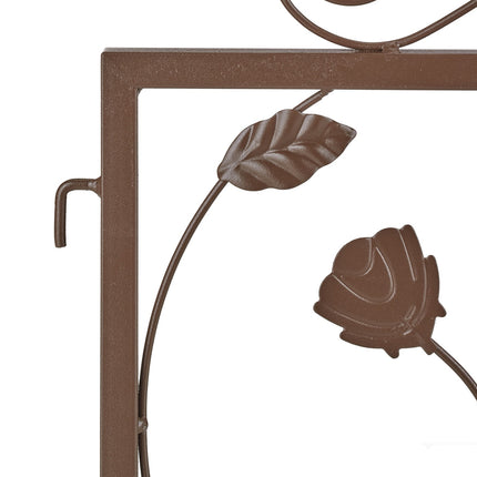 4-part flower bed fence in metal