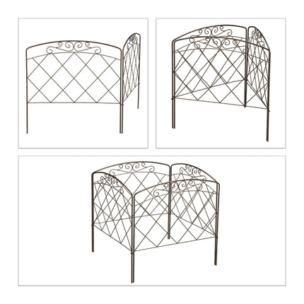 4-part metal bed rail