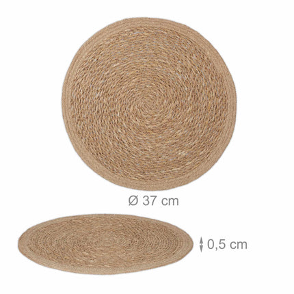 4-part water hyacinth table tray