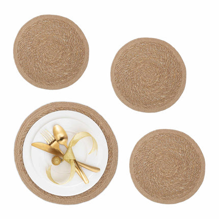 4-part water hyacinth table tray