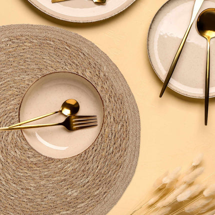 4-part water hyacinth table tray