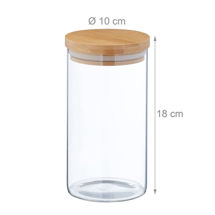 4 pcs. Storage jars 1000 ml