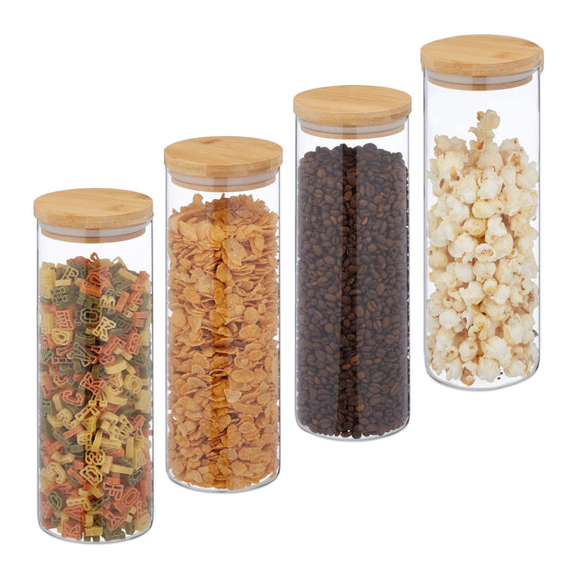4 stuks voorraadpotten 1600 ml