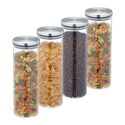 4 pcs. Storage jars 1600 ml