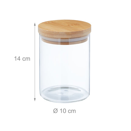 4 pcs. Storage jars 750 ml