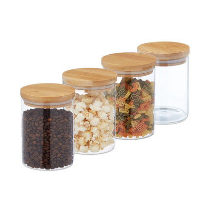 4 pcs. Storage jars 750 ml