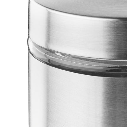4 pcs. stainless steel storage jars