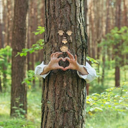 4-piece Tree Face