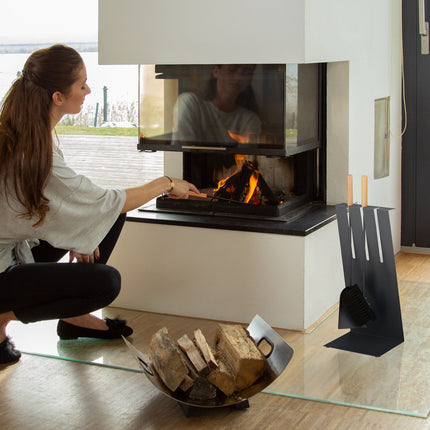 4-piece stove set with stand