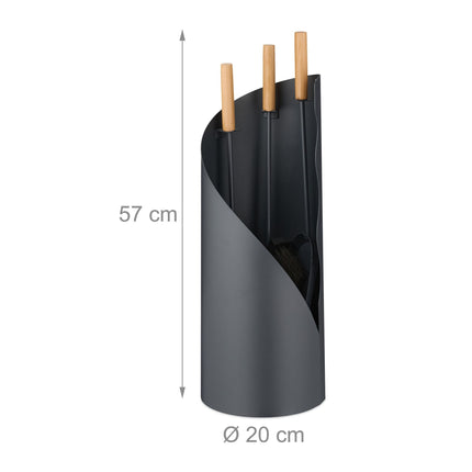 4-piece stove set with stand