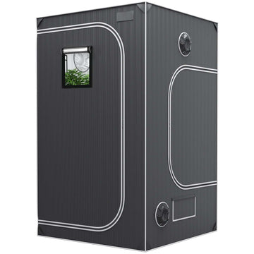 4x4 Grow Tent 122x122x203 cm, 2000D Mylar, Window