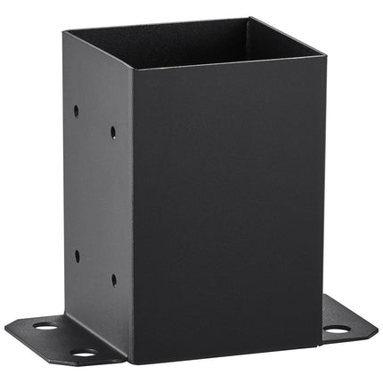 4x4 Post Base Brackets, 2-Pack, Matte Black Steel