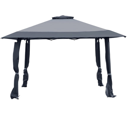 4x4m Event Canopy Tent, Double Roof, Adjustable Heights