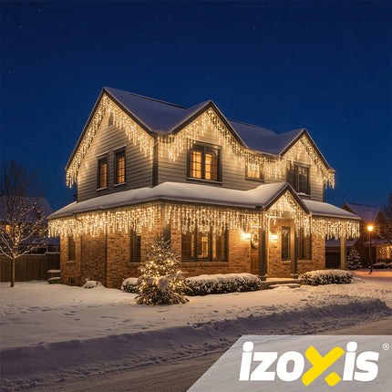 500 LED Warm White Christmas Lights, 22.5m, 8 Modes