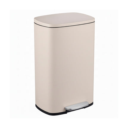 50L Stainless Steel Pedal Bin – Soft-Close Lid