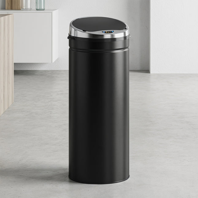 50L RVS afvalbak met sensor en infrarood deksel