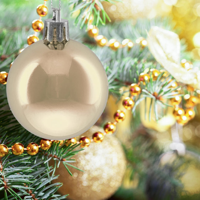 50 Shiny Christmas Baubles – Decorative Tree Ornaments