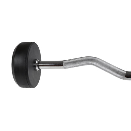 50 kg Rubber Coated Curl Bar for Weightlifting