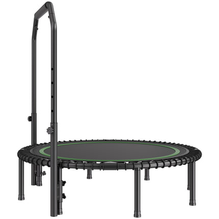 51-Inch Foldable Mini Trampoline, 450 lb, Adjustable Handle