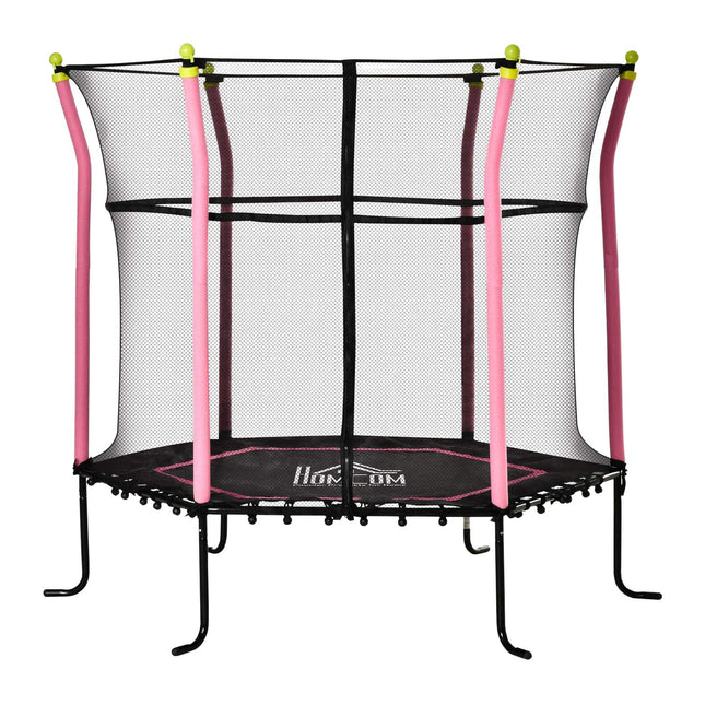 5.3ft Children's Garden Trampoline with Safety Net - up to 60kg