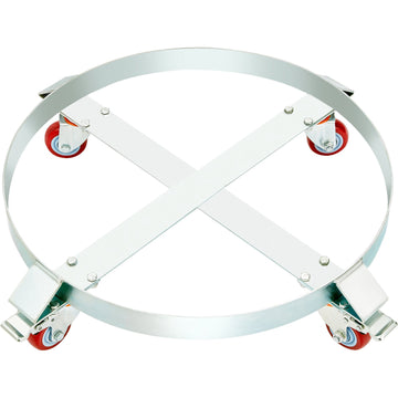 55 Gallon Drum Dolly, 1000 lb Capacity, 4 Swivel Casters