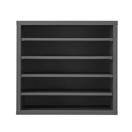 5-Compartment Literature Organizer, Adjustable Shelves, Gray