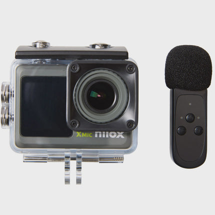 5K Action Camera with Wireless Mic, Dual Screens, Waterproof