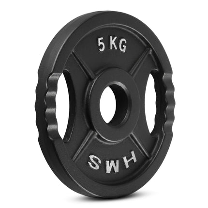 5 Kg Black Olympic Weight Plate, Cast Iron