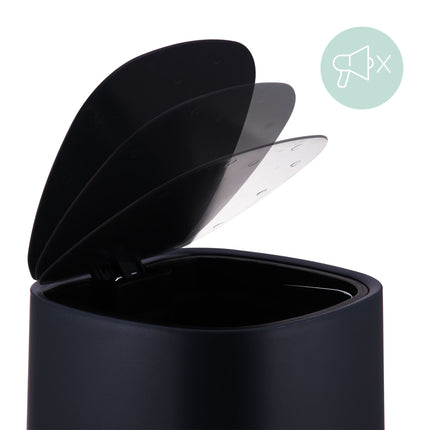 5L Bathroom Bin, Soft-Close, Foot Pedal