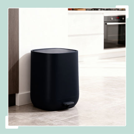 5L Bathroom Bin, Soft-Close, Foot Pedal