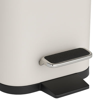 5L Bathroom Bin, Soft-Close, Foot Pedal, Matte Finish