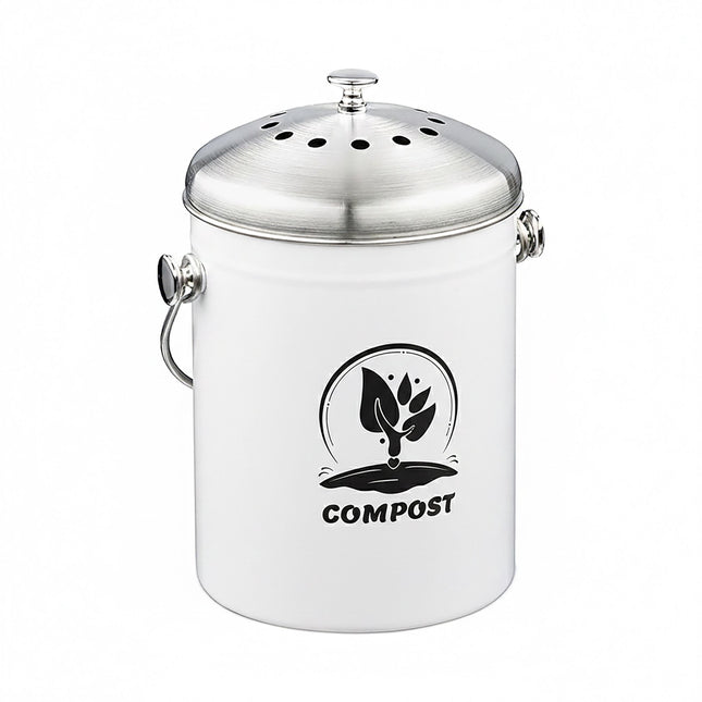 5L Stainless Steel Compost Bin with Filter