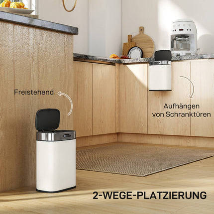 5L Stainless Steel Trash Can, Freestanding or Hanging