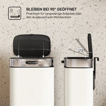 5L Stainless Steel Trash Can, Freestanding or Hanging