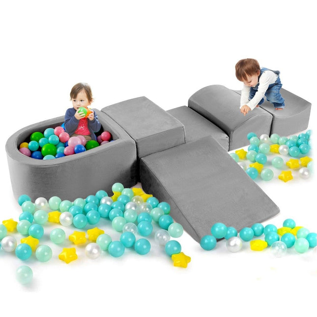 5 PCS. Foam building blocks Giant building blocks with ball pit Large building blocks for running around Gray