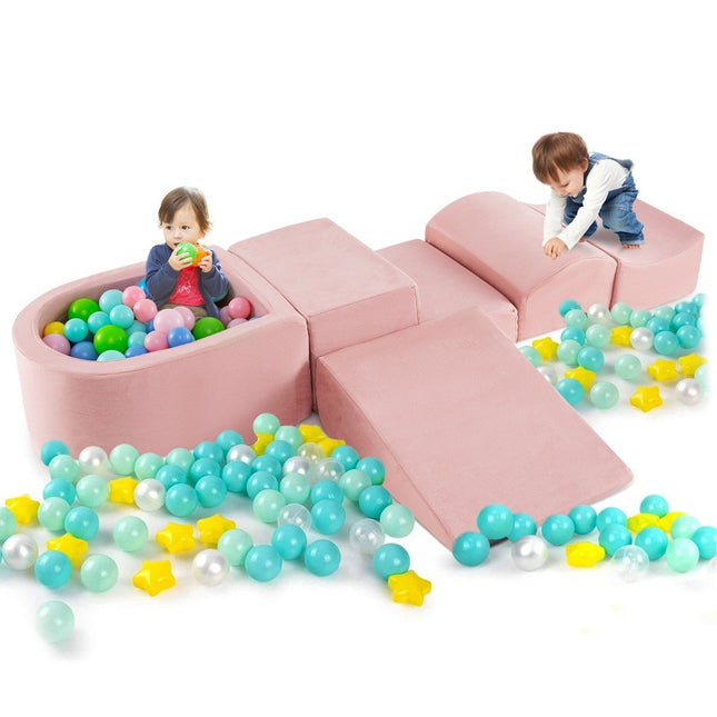 5 PCS. Foam building blocks Giant building blocks with ball pit Large building blocks for running around Pink